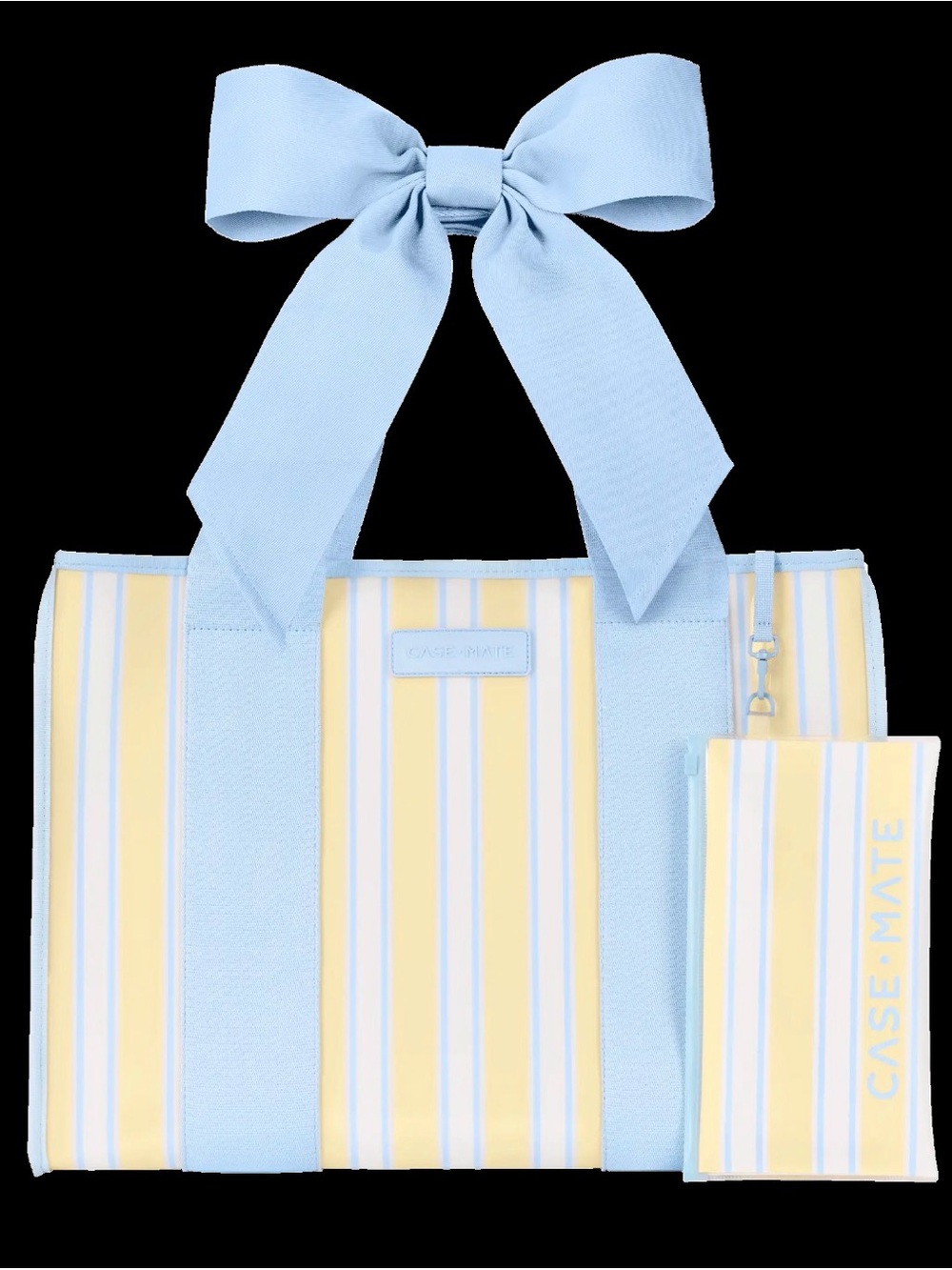 NWT Case- Mate - Cabana Stripe Bow Jelly Tote Bag $100